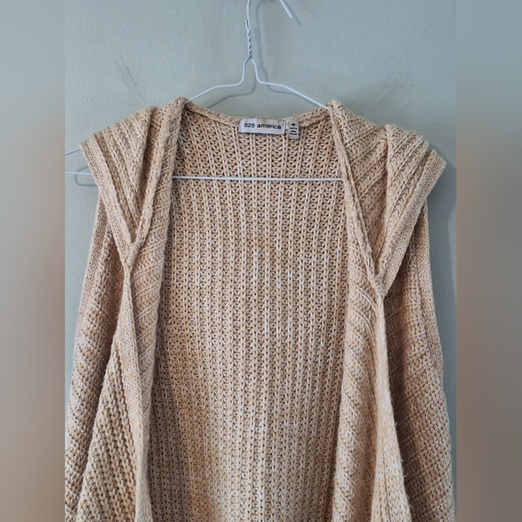 525 America Sleeveless Hooded Cardigan -M - Picture 7 of 7